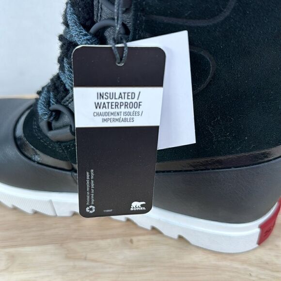 Sorel Joan of Artic Next Lite WP Boot- Black/Sea Salt- Size 6- NIB - Picture 8 of 9